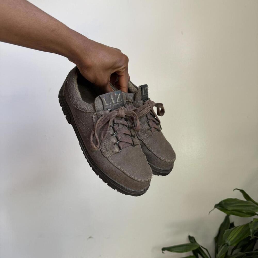 Vintage lace up oxfords sneakers in grey size 7.5